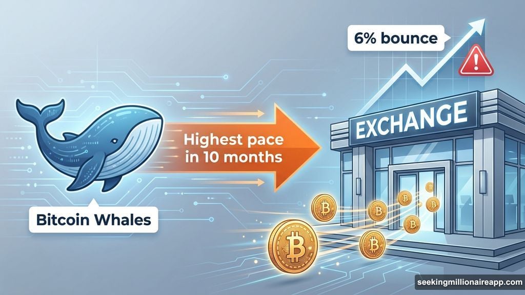 Whales moving coins to exchanges at fastest pace in ten months