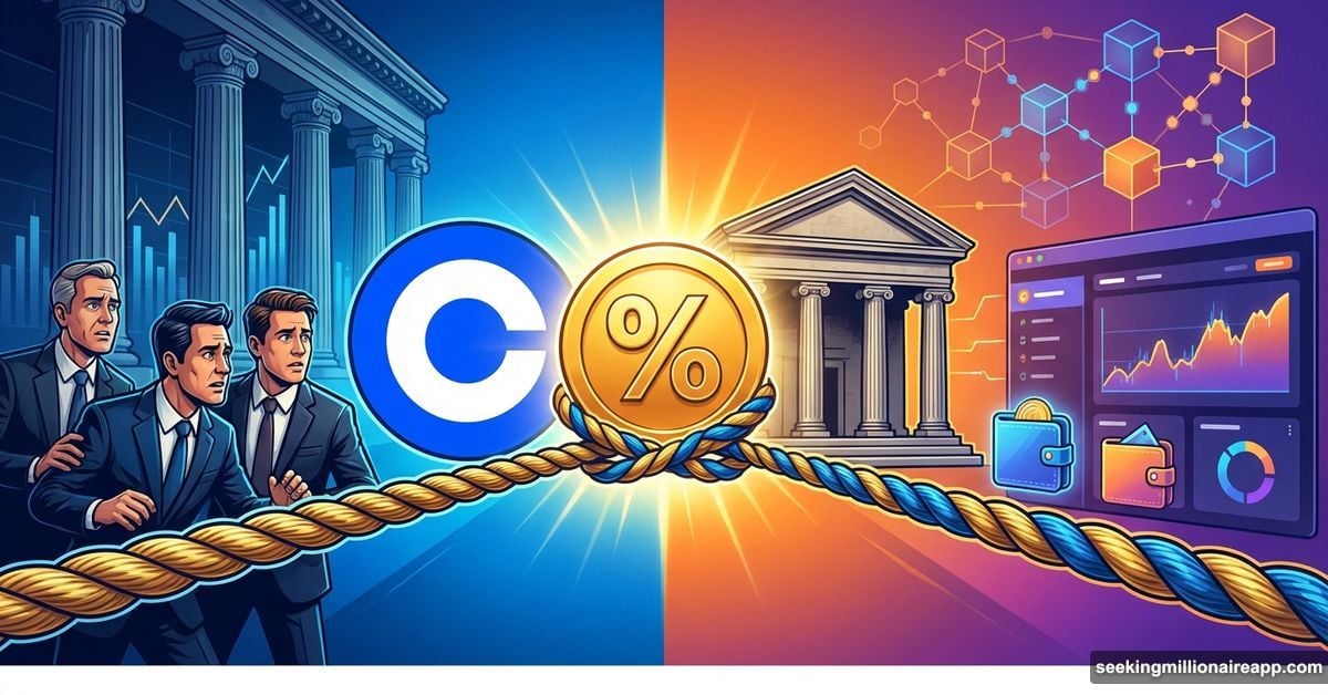 Coinbase and traditional banks competing over stablecoin yield offerings