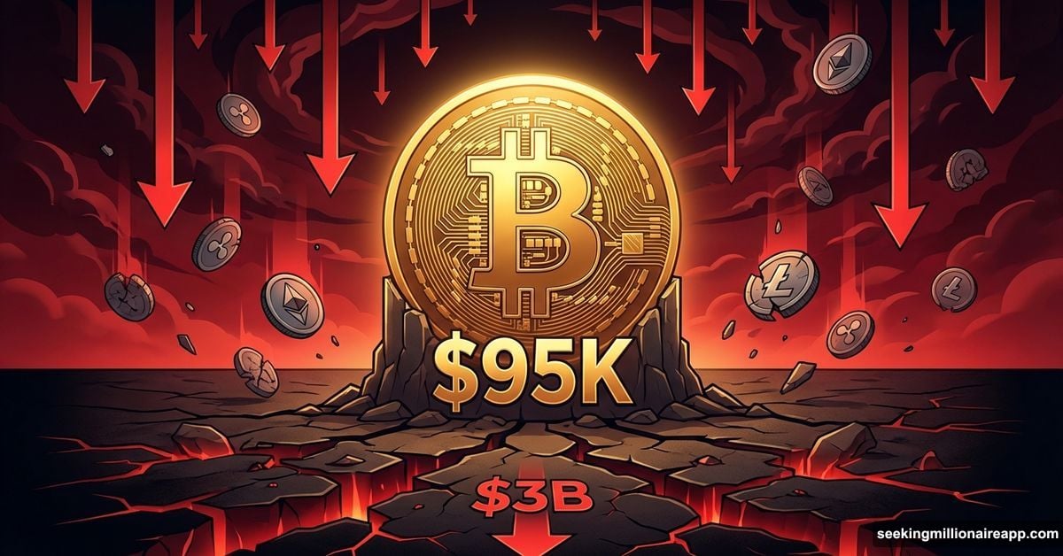 Bitcoin standing strong at $95K support amid falling crypto market