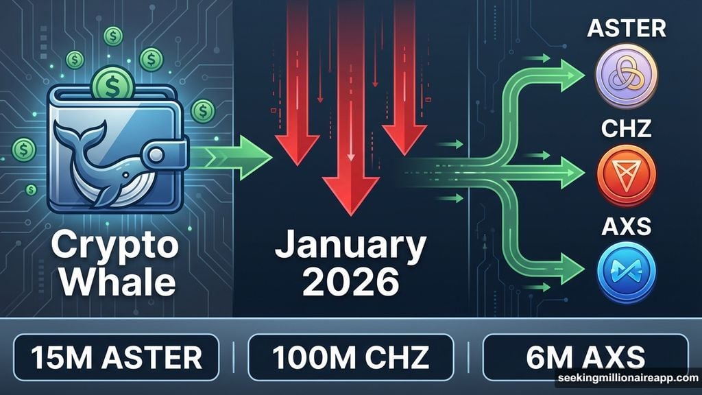 Whales accumulated millions of ASTER, CHZ, and AXS tokens in January