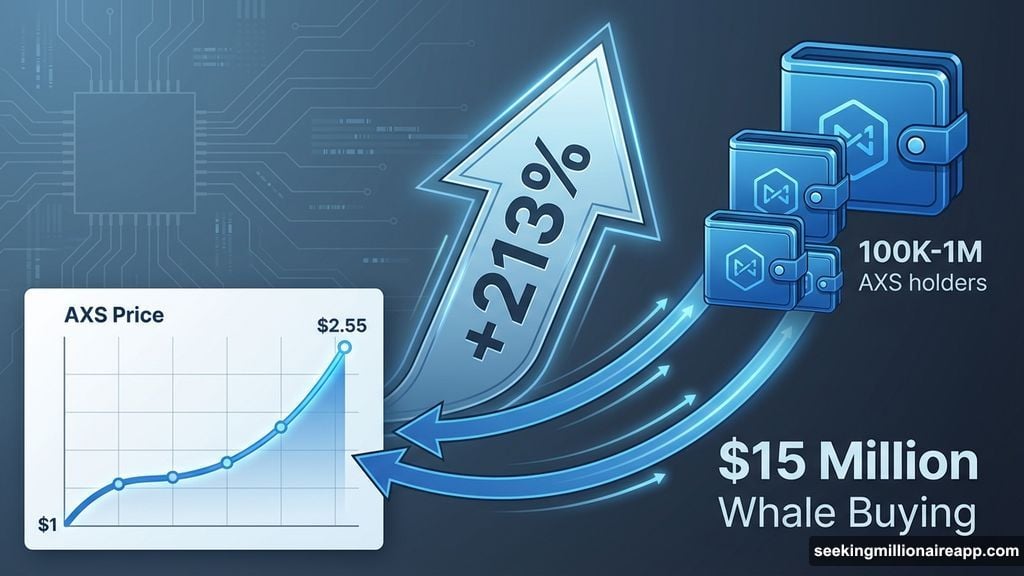 AXS surged 213 percent following 15 million dollar whale accumulation