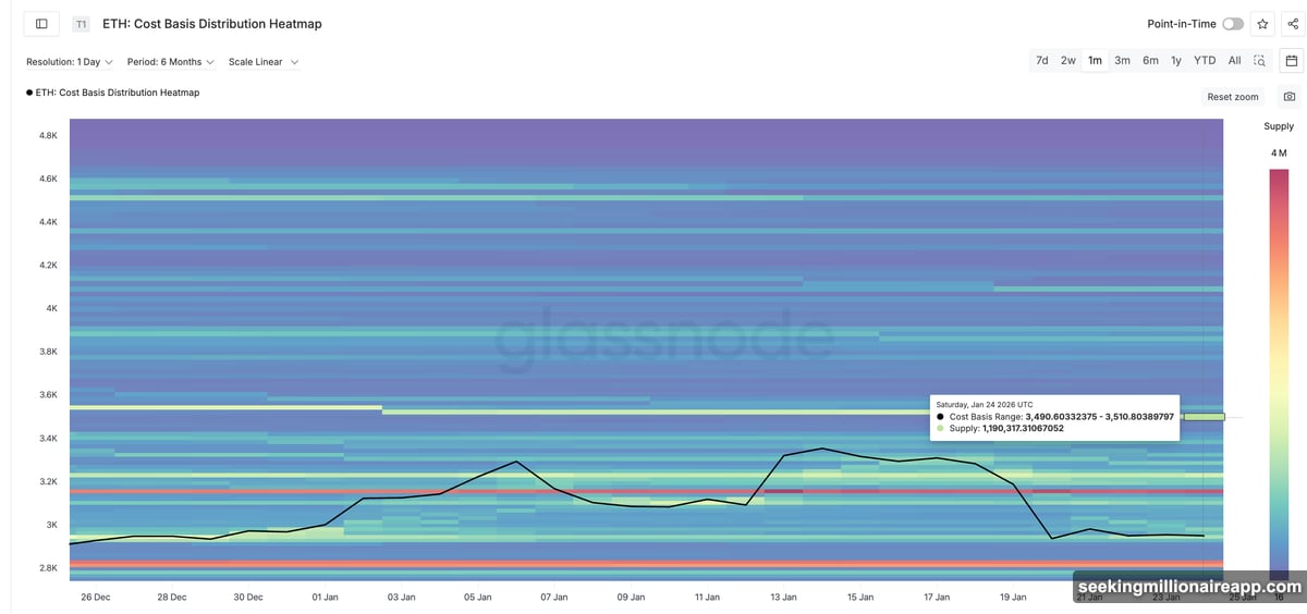 Whale accumulation met institutional ETF selling creating trapped holders