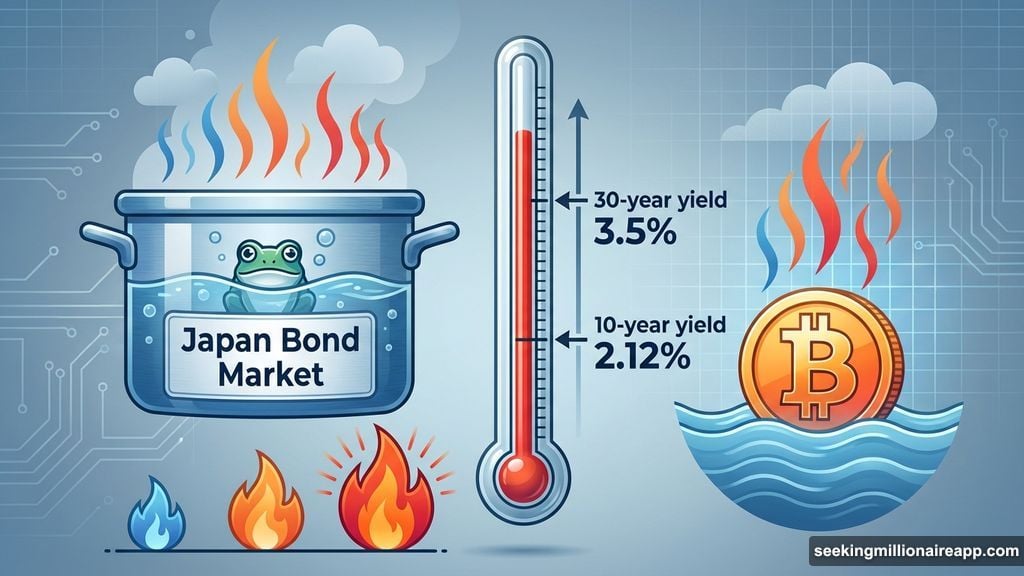 Boiling frog syndrome as Japan bond yields surge slowly
