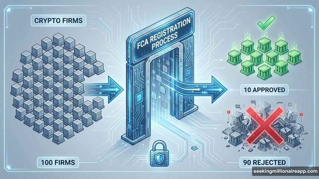 Nearly 90% of crypto firms attempting FCA registration have failed
