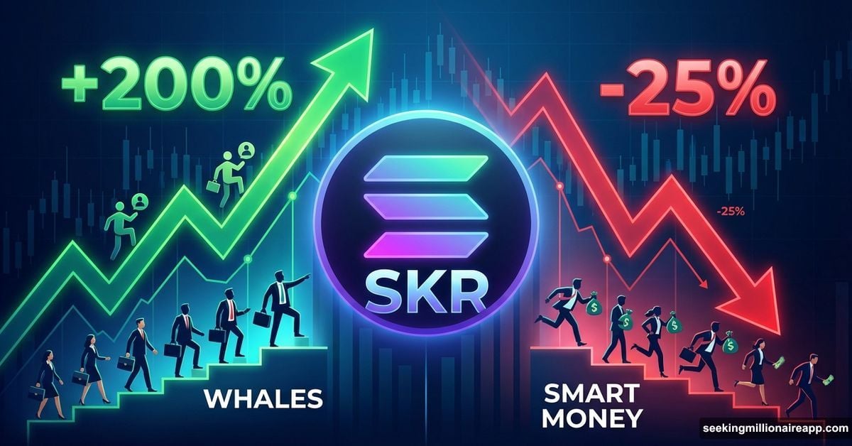 Solana Seeker token chart showing smart money exodus after rally