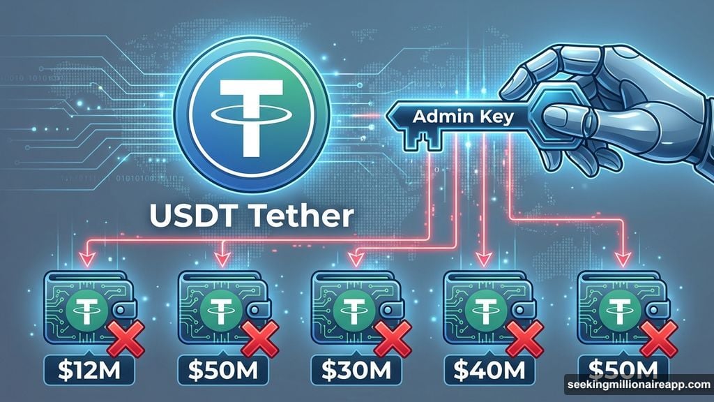 Tether froze five Tron wallets totaling $182 million instantly