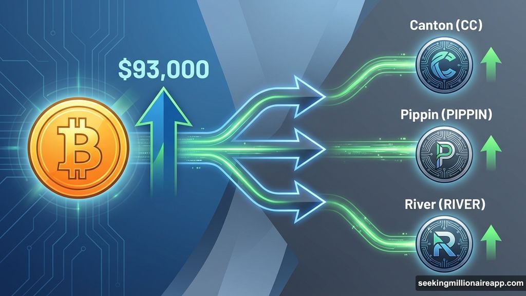 Bitcoin's push toward $93,000 lit fire under altcoin market