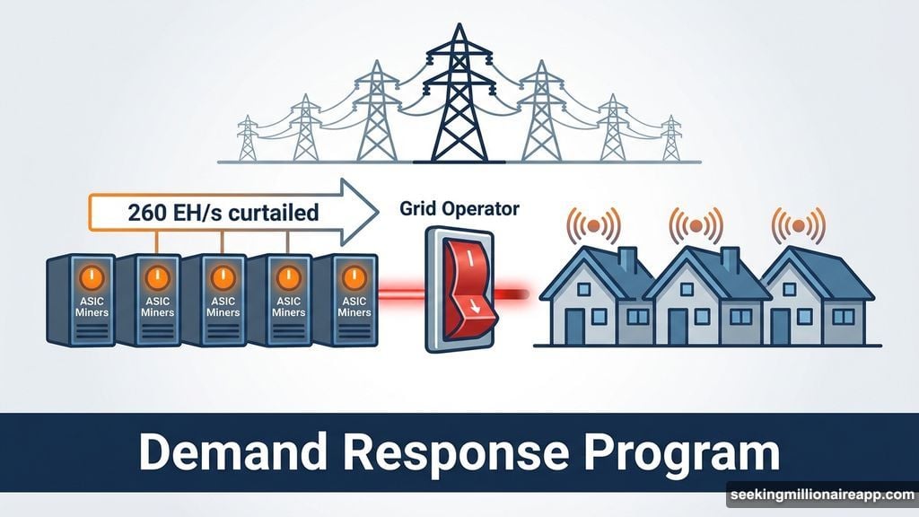 Grid operators prioritize homes over mining rigs during winter storm