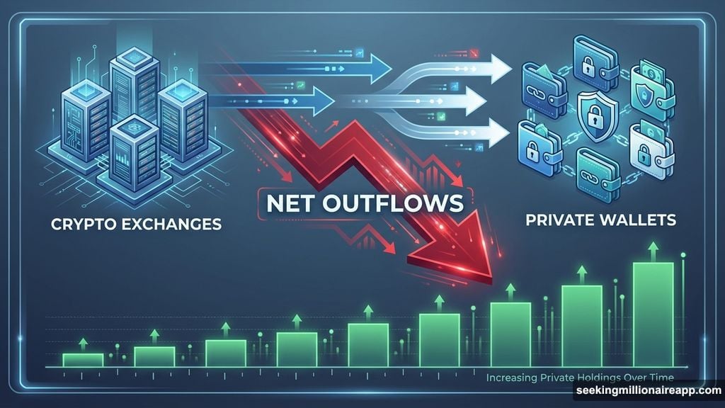 Investors moving XRP from exchanges into private wallets shows accumulation