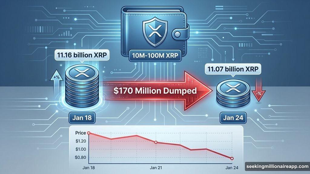 Whale wallets dumped 90 million XRP worth $170 million