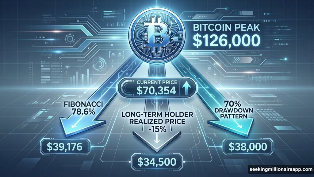 Multiple technical analysis models project Bitcoin bottom between $34K and $39K