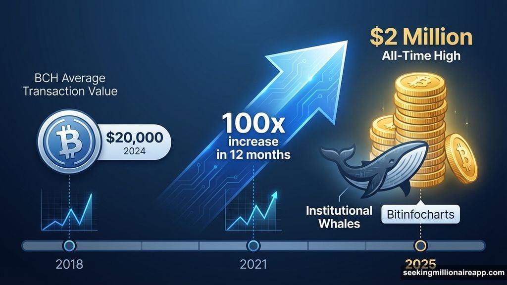 BCH average transaction value surpasses $2 million all-time high
