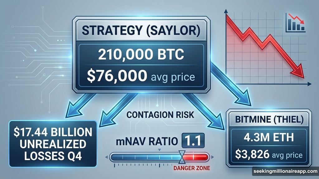 Strategy sits on $17 billion losses as mNAV approaches critical threshold