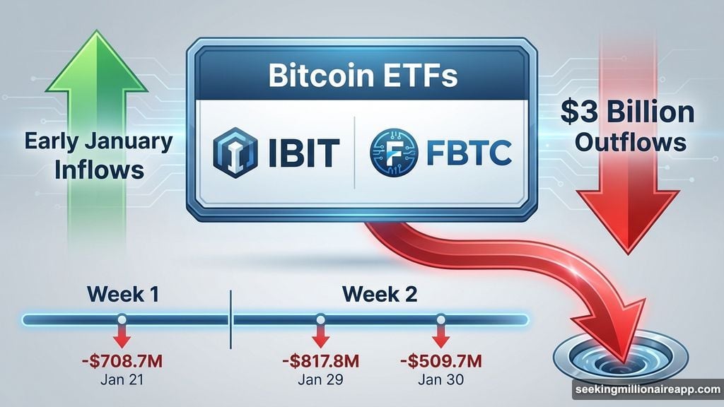 Nearly three billion dollars left Bitcoin ETFs in two weeks