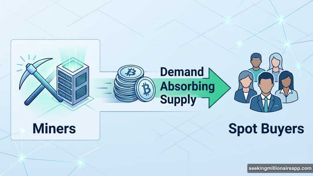 Bitcoin spot demand turns positive as buyers absorb coins