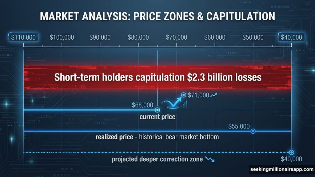 Bitcoin realized losses hit 2.3 billion dollars this month