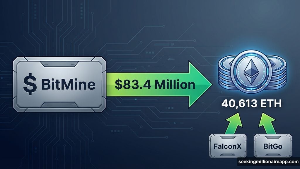 BitMine deployed 83 million dollars into Ethereum through FalconX and BitGo