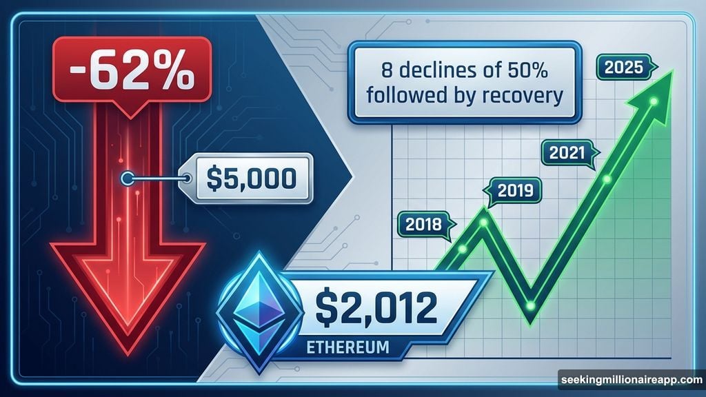 V-shaped recovery pattern after Ethereum declined 62 percent from highs