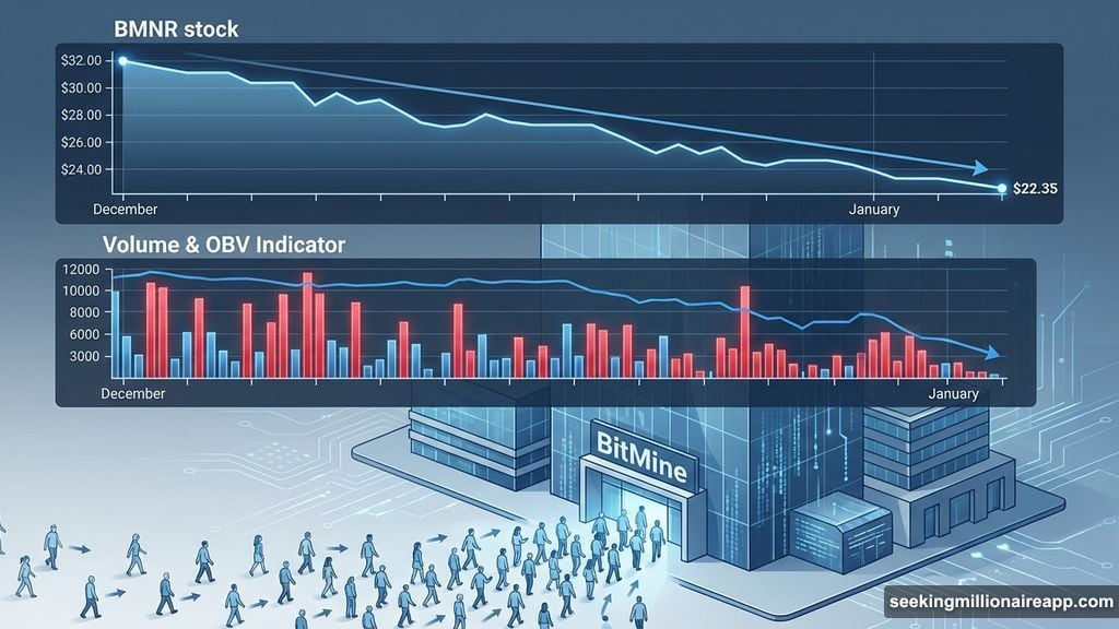 Stock crashed 25% in five days with accelerating volume selling