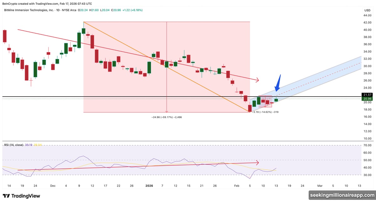 Citigroup bought 540% more BMNR while capital flow still leaving