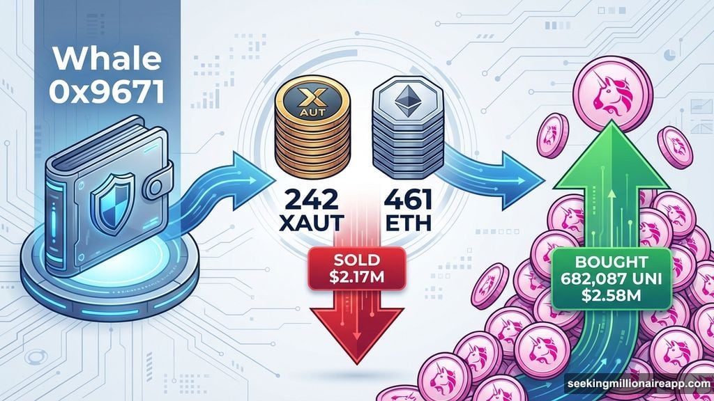 Whale dumped gold tokens and Ethereum to buy UNI