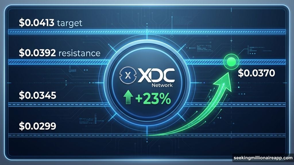 XDC Network surged 23 percent leading altcoin gains on Friday