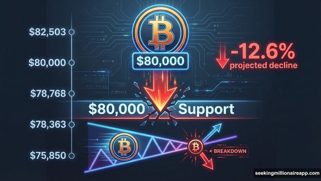 Bitcoin broke below $80,000 and confirmed dangerous technical setup