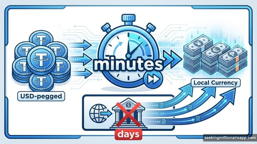 Networks rapidly convert USD stablecoins into local currencies worldwide