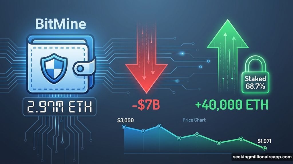 BitMine holds largest Ethereum treasury despite seven billion dollar loss