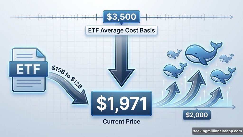 Ethereum trades below realized price where whales started buying positions