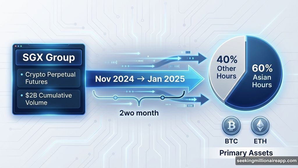 SGX crypto perpetual futures hit two billion volume in two months