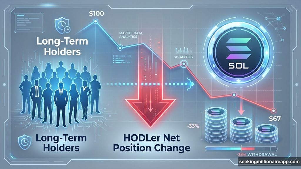 Long-term holders backing away from Solana during price crash
