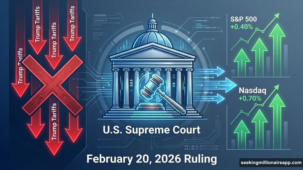 Supreme Court blocks Trump tariffs as S&P 500 and Nasdaq climb