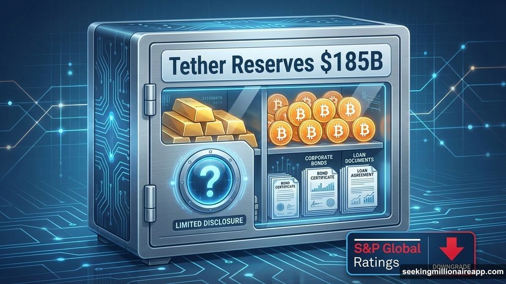 Tether reserves include Bitcoin gold and risky assets with limited disclosures