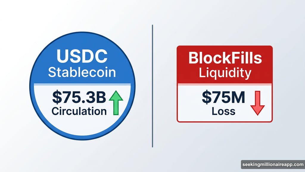 USDC stablecoin adoption offsets BlockFills liquidity drama and loss