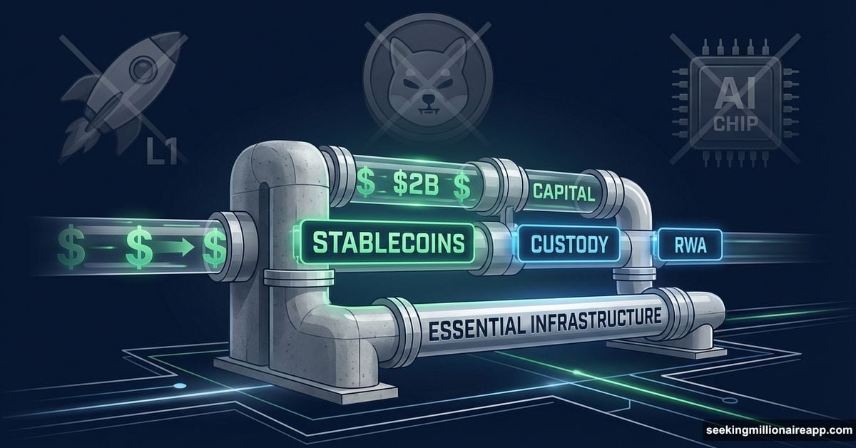 Venture capital pipeline infrastructure with stablecoins custody and RWA investments