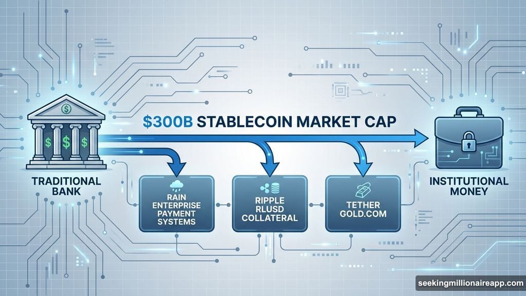 Stablecoin infrastructure attracts institutional money with payment rails and collateral