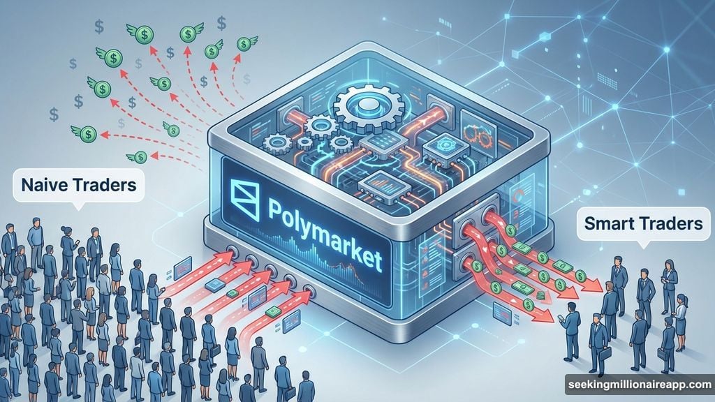 Prediction markets extract money from naive traders to smart traders