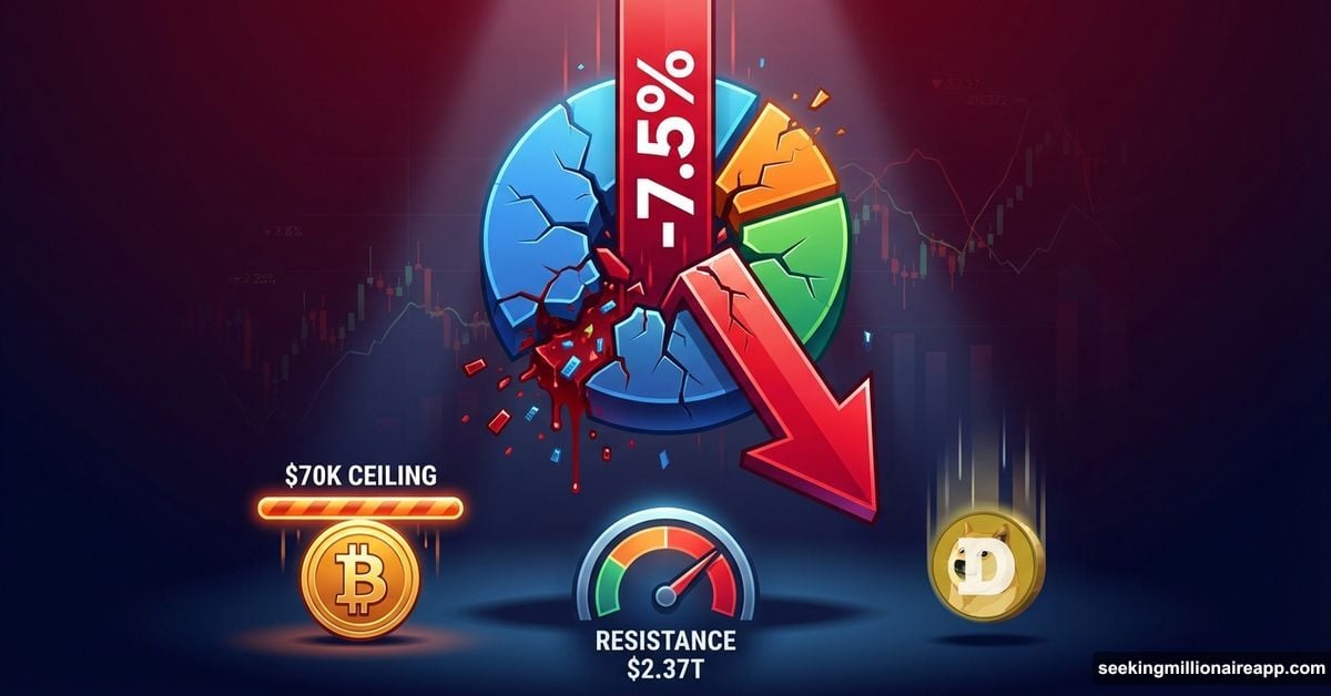 Crypto portfolio bleeding 7.5% with three market catalysts driving decline
