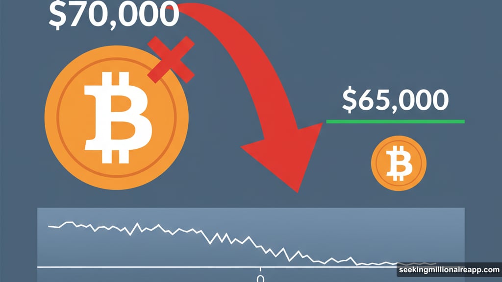 Bitcoin rejected at seventy thousand dollars for ten consecutive days