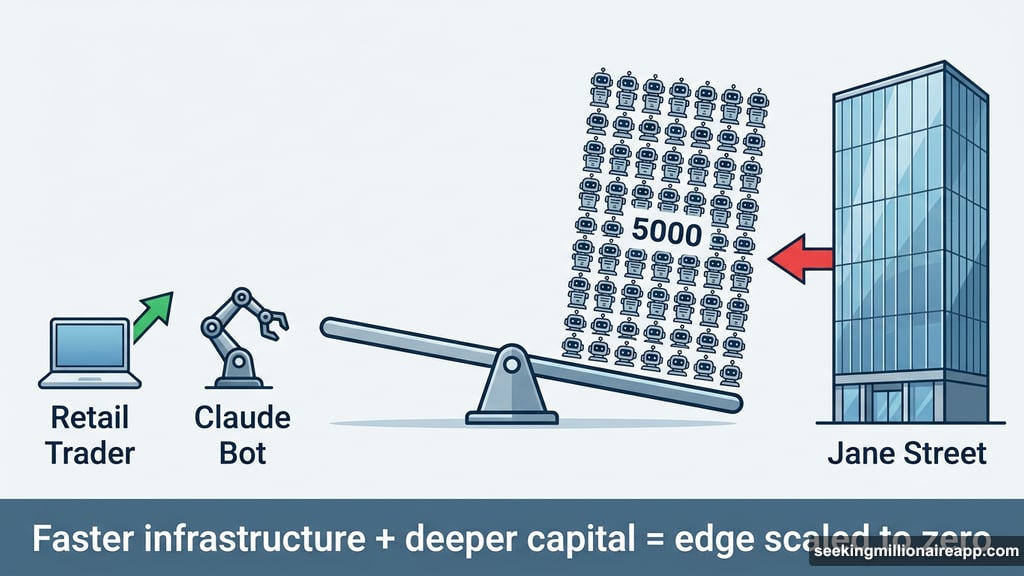 Jane Street runs 5,000 Claude bots scaling any retail trading edge to zero