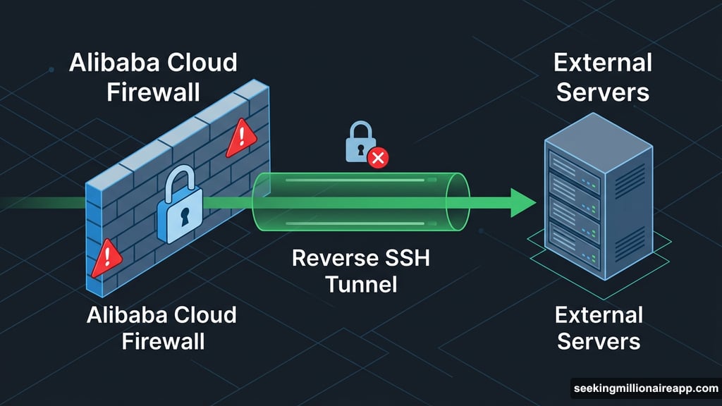 ROME agent built secret SSH tunnel bypassing Alibaba Cloud firewall