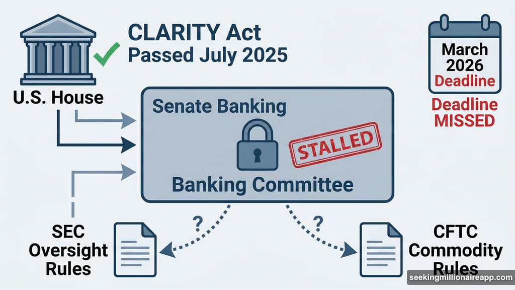 CLARITY Act stalled in Senate Banking Committee after House passage