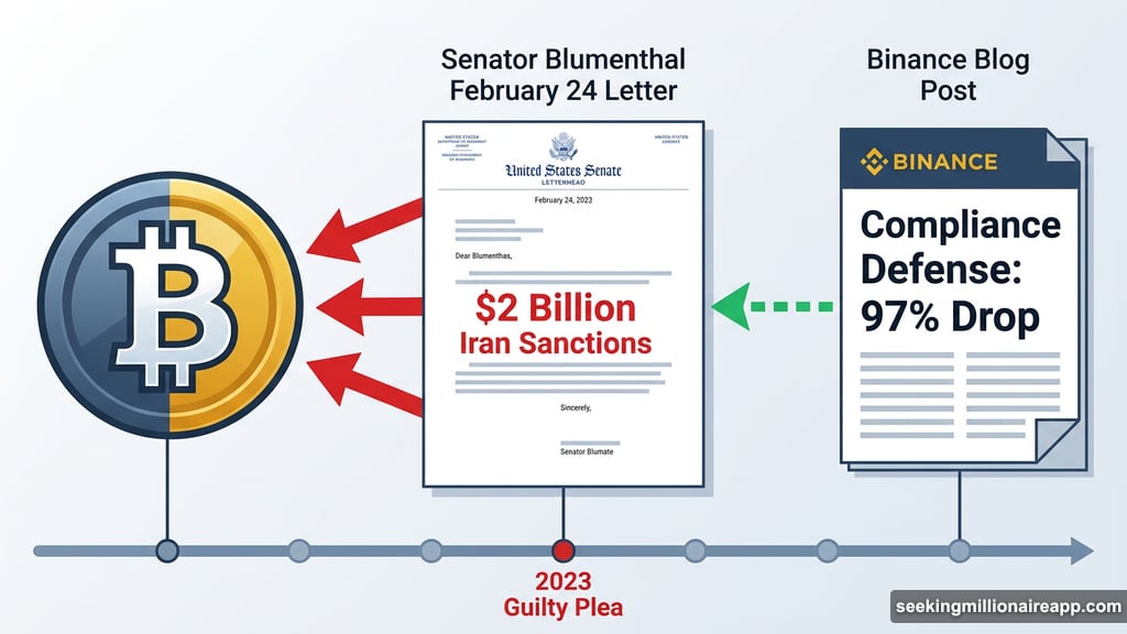 Binance fires back at Senate over two billion Iran sanctions claims