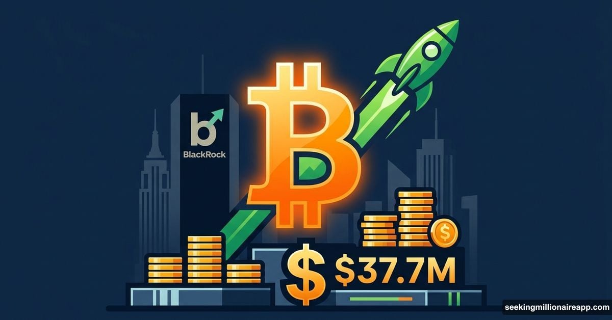 Bitcoin symbol launching record $37.7 million Larry Fink BlackRock payday