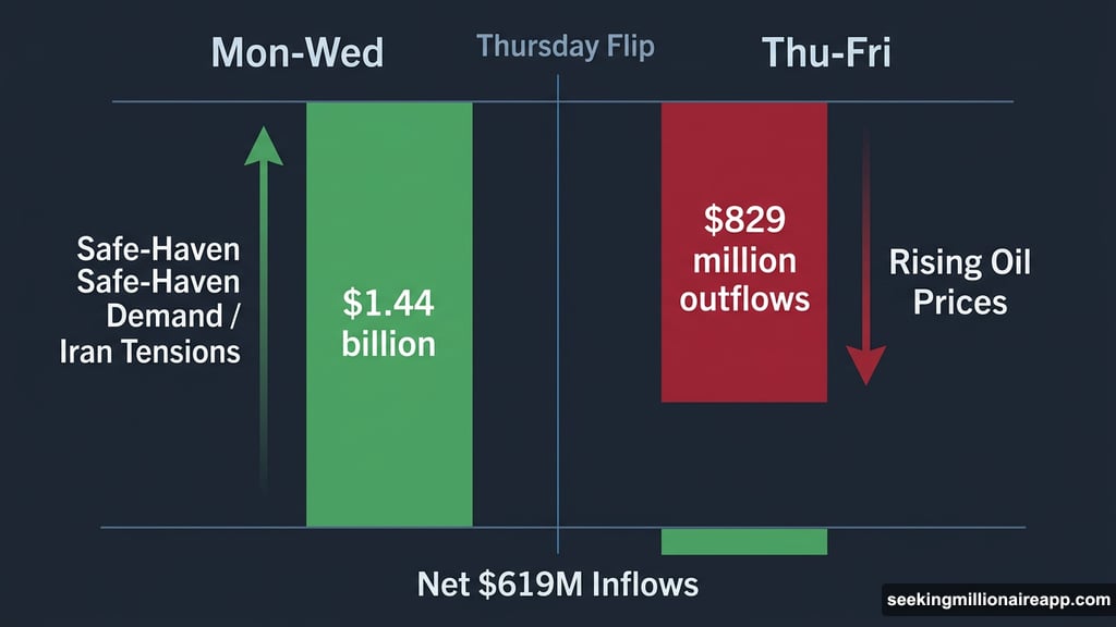 Iran tensions drove inflows before rising oil prices reversed crypto funds