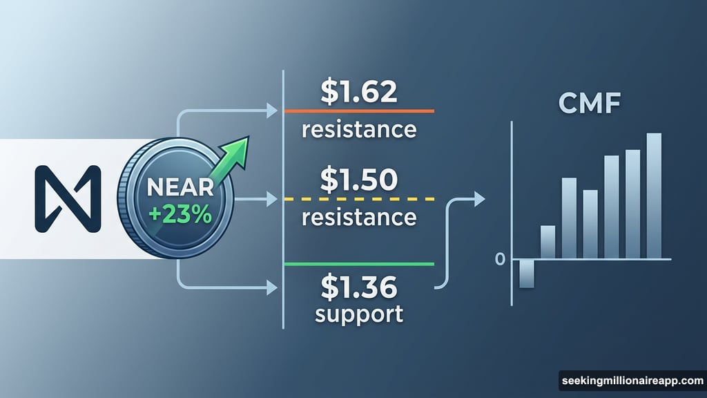 NEAR Protocol surges 23% with Chaikin Money Flow indicator showing momentum