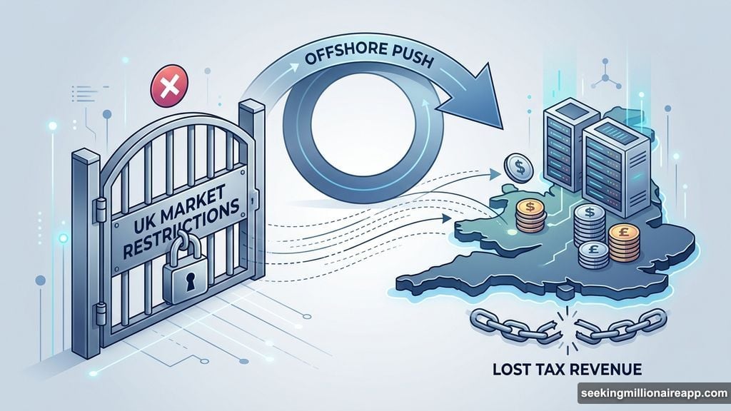 Restricting crypto access pushes people and tax revenue offshore