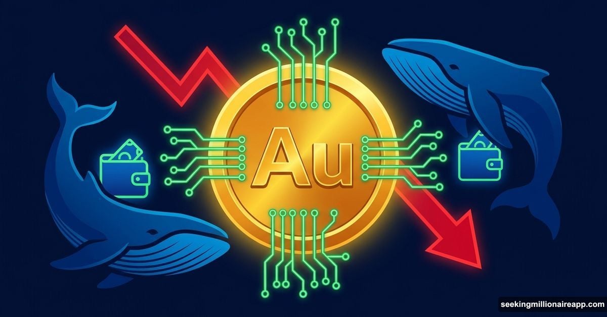 Crypto whales accumulating tokenized gold during sharp spot price correction