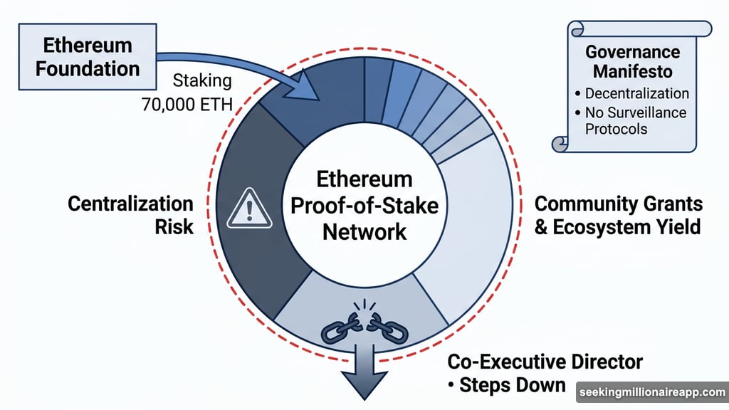 Ethereum Foundation staking 70,000 ETH amid governance manifesto and leadership changes